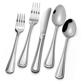 20-Piece Flatware Set - Extra Thick Heavy Duty - 18/10 Stainless Steel Silverware Sets, Set For 4 Flatware Sets