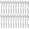 Bestdin 24 Pieces Forks Set, 8.2" Stainless Steel Dinner Forks Silverware, Pattern Design Mirror Polished Table Forks, Dishwasher Safe