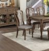 Transitional 9pc Dining Set Dining Table 6xSide Chairs And 2x Arm Chairs Cushion Seat Ash Oak Finish Kitchen Dining Room