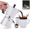 RAINBEAN Stovetop Espresso Maker 180ml For 3 Cups Espresso, Italian Moka Pot Coffee Maker