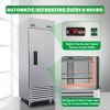 ORIKOOL 27" Commercial Refrigerator 23 Cu.ft with 1 Solid Door Reach-In Refrigerators Stainless Steel ETL Approved Upright Fridge Storage