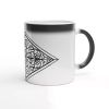 Mystic Lozenge white coffee Mugs Art and Design by HadiArts