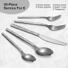 Sangdo 30-Piece Flatware Set Stainless Steel Cutlery Silverware Set for 6