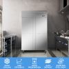 4 Door Dining Room Refrigerator with 8 Adjustable 48" Wide Stainless Steel Shelves 36 Cubic Feet Temperature Control 33¬∞F~40¬∞F