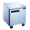 Dukers Single Door Commercial Undercounter Workbench Refrigerator made by stainless steel