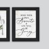 Trendy Decor 4U "Ready to Dine Humor" Framed Wall Art for Living Room, Wall Art Print for Home Decor, Bedroom Wall Art by Lettered & Lined