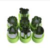 7 Pieces Fruits Cutter Vegetables Cutter Stainless Steel Cookie Stamp Biscuit Presser