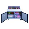 Dukers Commercial Double Door Salad Prep Table Refrigerator