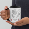 Geometric Brew Ceramic Coffee Mug Design By HadiArts