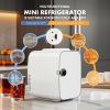 Mini Fridge, Portable Small Refrigerator 4L/6 Can Cooler & Warmer Compact Fridge for SkinCare, Food and Drinks, Small Fridge for Bedroom, Dorm, Car