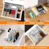 Desktop drawer clutter polka dot storage box set Transparent drawer storage box set Multifunctional bathroom bedroom living room desktop storage box D