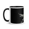 Galloping Grace Coffee Mugs Black & White Horse Art Mug Design By HadiArts